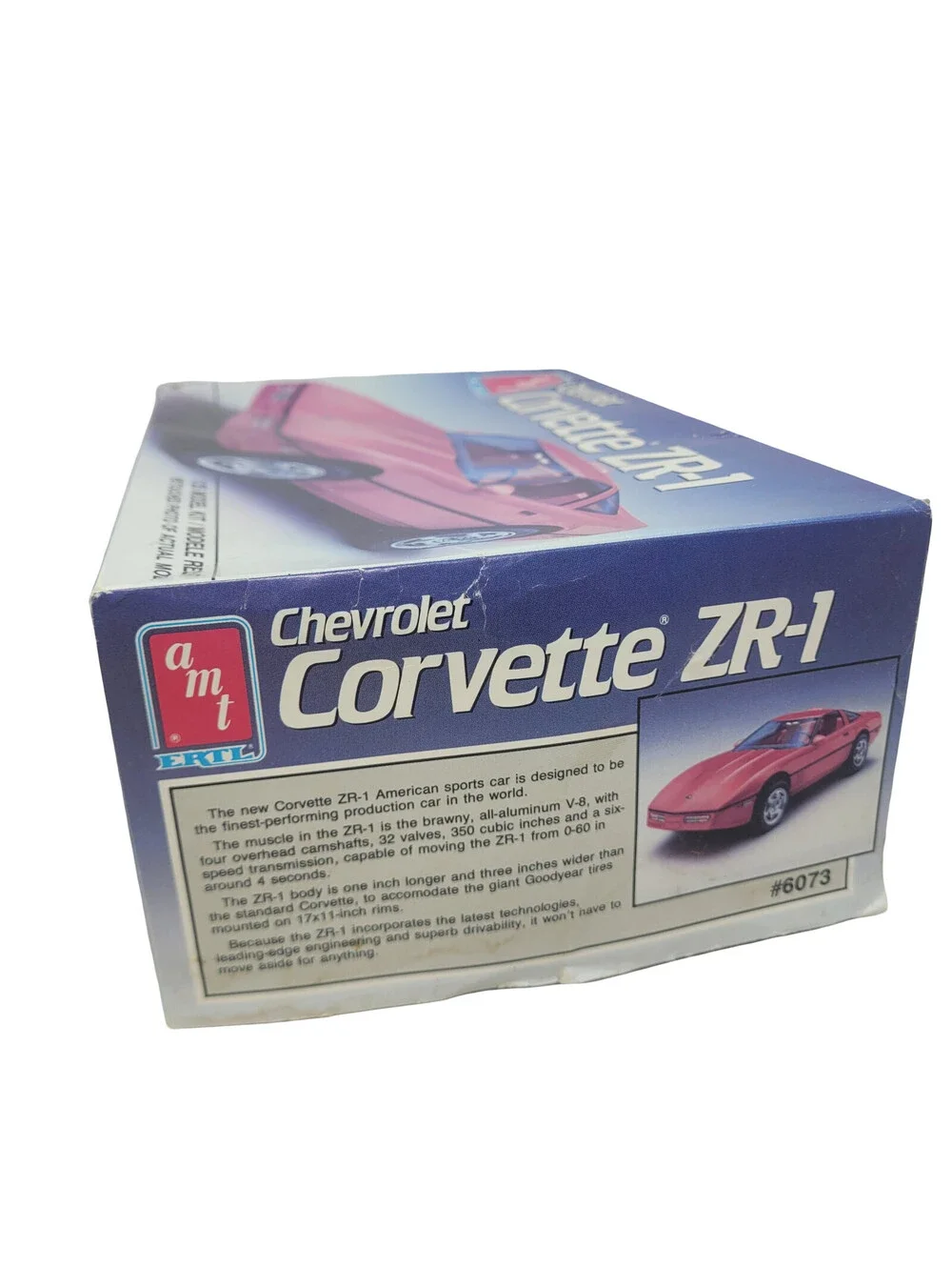 AMT Ertl Chevrolet Corvette ZR-1 1989 Model Kit 6073 1/25 Scale Open Box